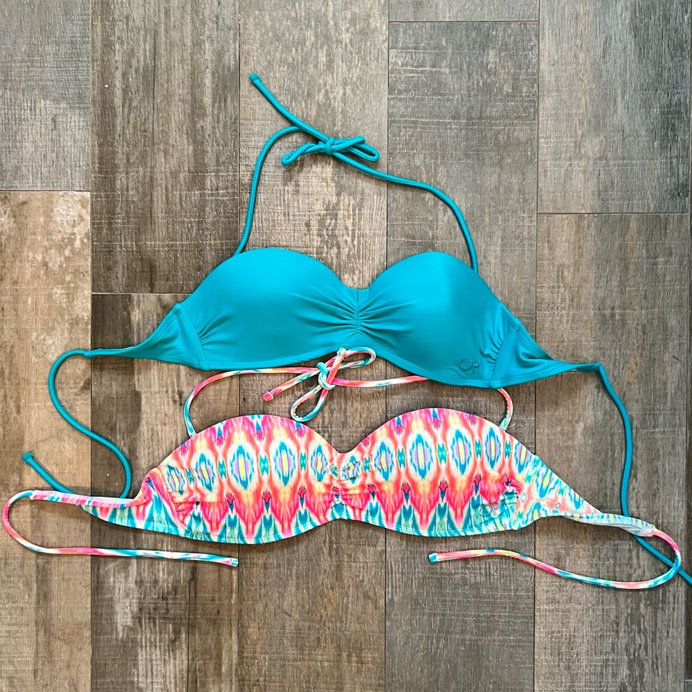 5/$25 📦 Bikini top bundle - tie dye and teal